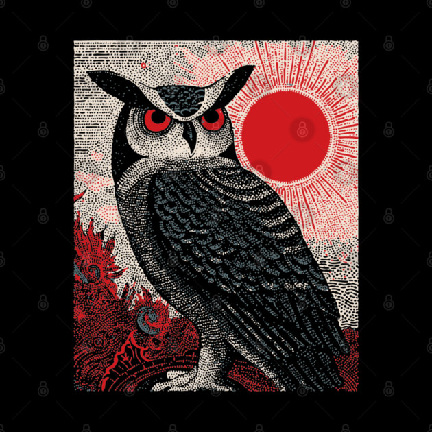 Wise Owl Grimoire Tarot Card | Dark Academia Nocturnal by TuncGK