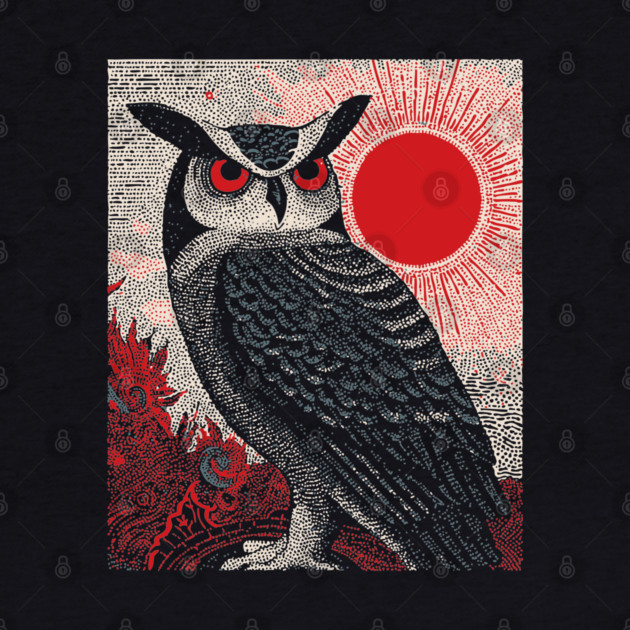 Wise Owl Grimoire Tarot Card | Dark Academia Nocturnal by TuncGK