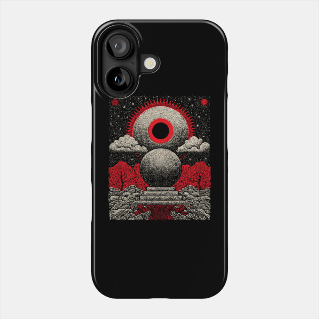 All-Seeing Eye Crystal Ball Tarot Card | Cosmic Occult Divination Phone Case by TuncGK