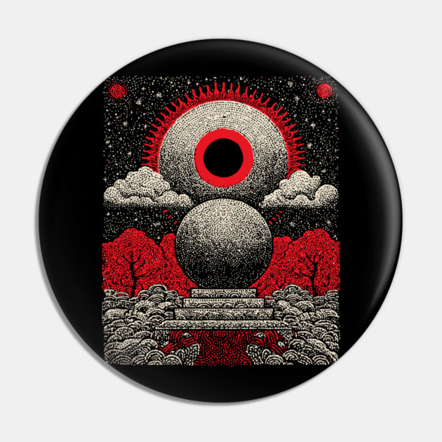 All-Seeing Eye Crystal Ball Tarot Card | Cosmic Occult Divination Pin by TuncGK