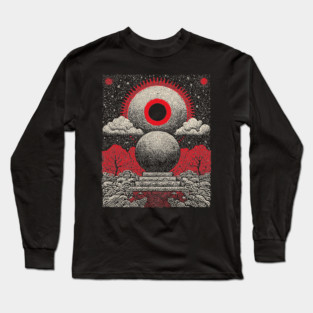 All-Seeing Eye Crystal Ball Tarot Card | Cosmic Occult Divination Long Sleeve T-Shirt
