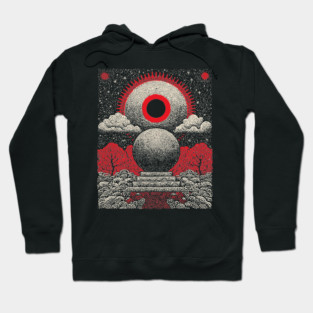 All-Seeing Eye Crystal Ball Tarot Card | Cosmic Occult Divination Hoodie