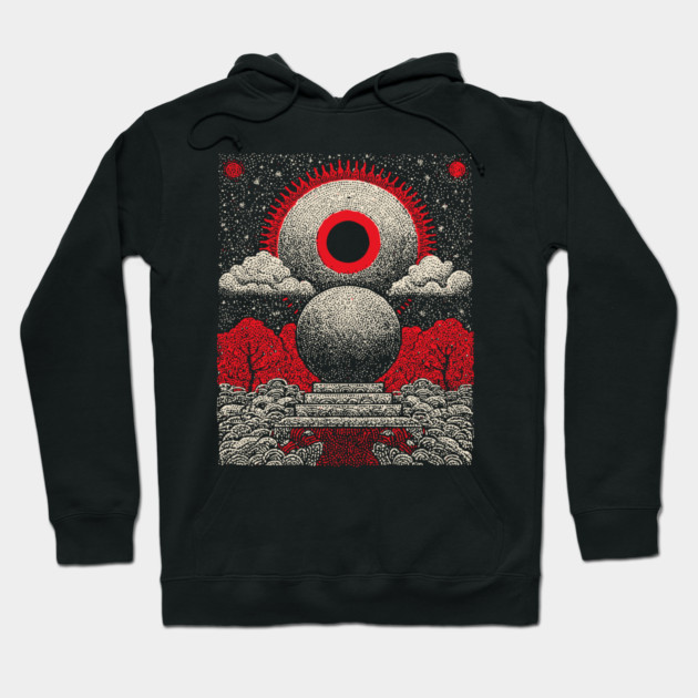 All-Seeing Eye Crystal Ball Tarot Card | Cosmic Occult Divination Hoodie by TuncGK