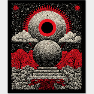 All-Seeing Eye Crystal Ball Tarot Card | Cosmic Occult Divination Posters and Art