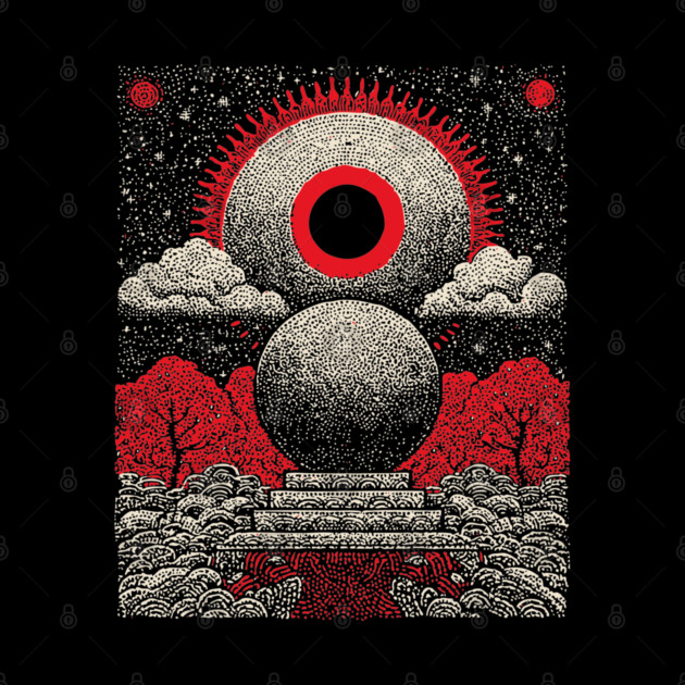 All-Seeing Eye Crystal Ball Tarot Card | Cosmic Occult Divination by TuncGK