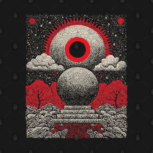 All-Seeing Eye Crystal Ball Tarot Card | Cosmic Occult Divination by TuncGK