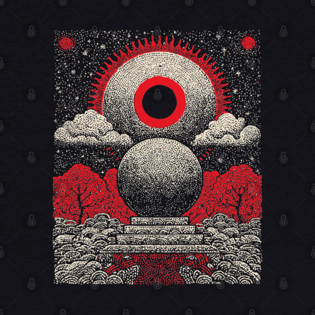 All-Seeing Eye Crystal Ball Tarot Card | Cosmic Occult Divination by TuncGK