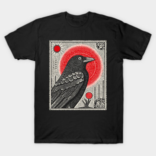 Occult Raven Tarot Card | Gothic Crow Grimoire Art T-Shirt
