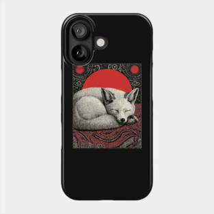 Sleeping Fox Spirit Animal Tarot Card | Witchy Nocturnal Familiar Phone Case