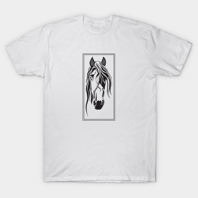 Horse Head T-Shirt by DickinsonDesign
