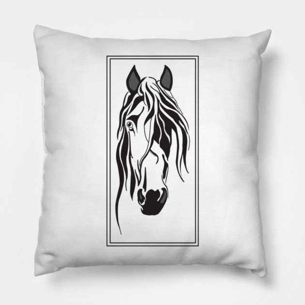 Horse Head Pillow by DickinsonDesign