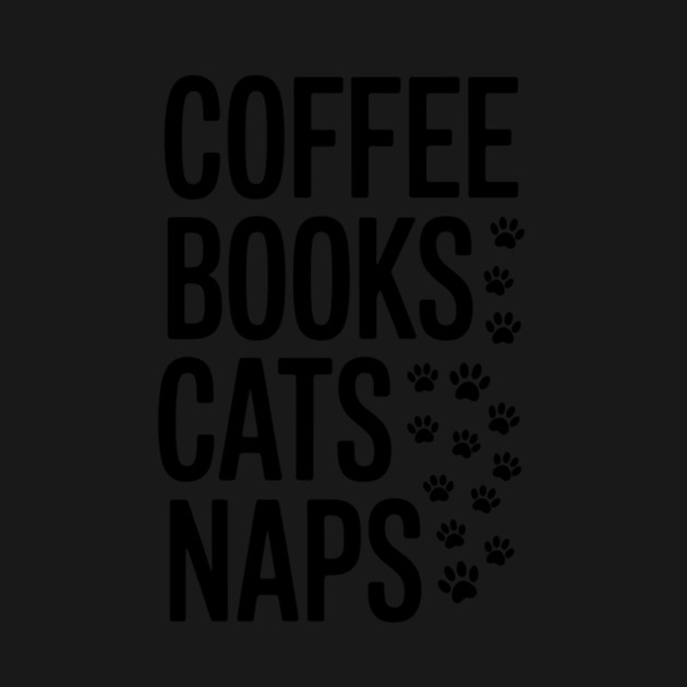 Coffee Books Cats Naps by Rachel's Store 6