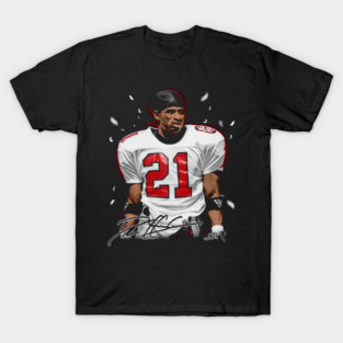 Deion Sanders Atlanta Portrait T-Shirt