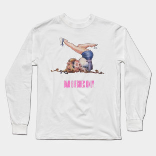 Bad Bitches Only Miss Piggy Body Positivity Long Sleeve T-Shirt