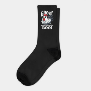 Cockle-doodle-Boo! Funny Ghost Rooster Socks