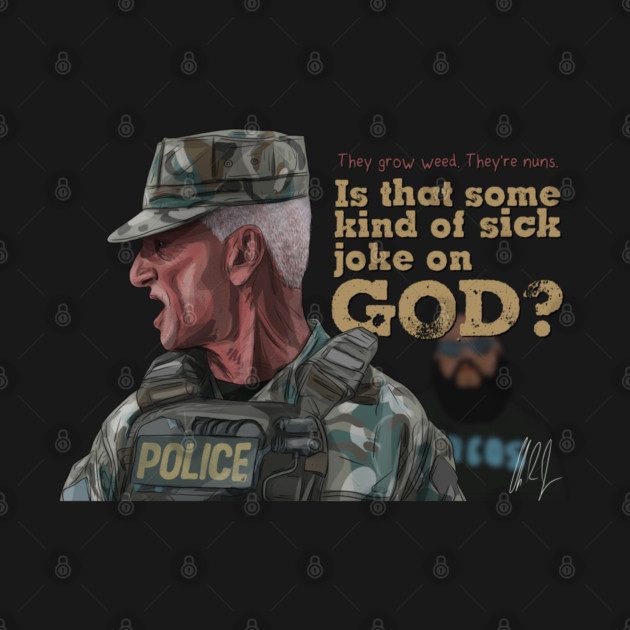 One Battle After Another: Sick Joke on God by 51Deesigns