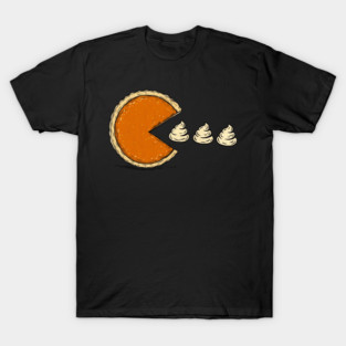 Pumpkin Chasing Funny Pacman Game Parody Fall Thanksgiving T-Shirt