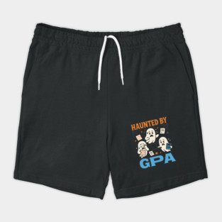 Haunted by GPA Funny Ghost Halloween College Student Gift Shorts