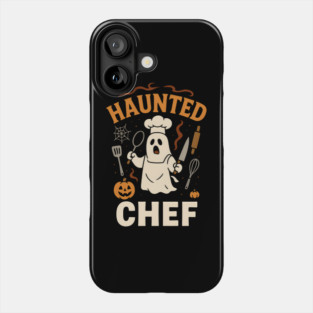 Haunted Chef Funny Ghost Halloween Cooking Gift Phone Case