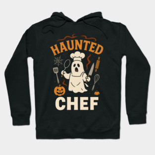 Haunted Chef Funny Ghost Halloween Cooking Gift Hoodie