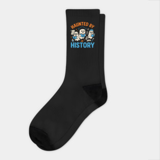 Haunted by History Ghost Halloween Teacher Gift Socks
