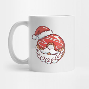 Santa Donut – Cute Christmas Holiday Dessert Mug