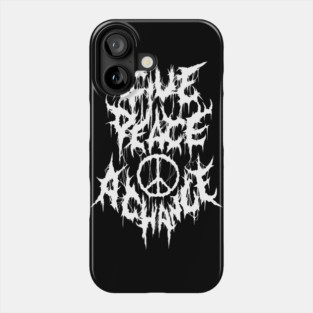 Give Peace A Chance Metal logo Phone Case