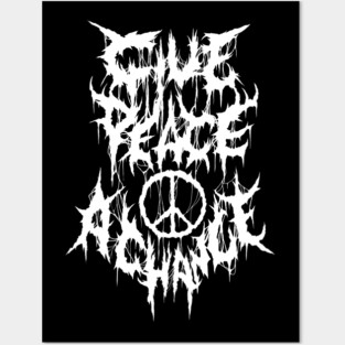 Give Peace A Chance Metal logo Posters and Art