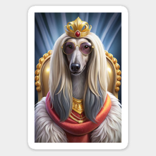 Funny Afghan Hound Poodle Mix Dog Design – Fluffy and Fabulous Pup Humor Magnet