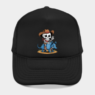 Armadillo Cowboy Skeleton Halloween Hat