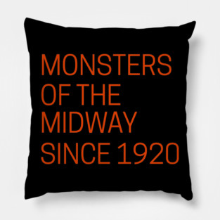 Monsters of the Midway Chicago Bears Pillow