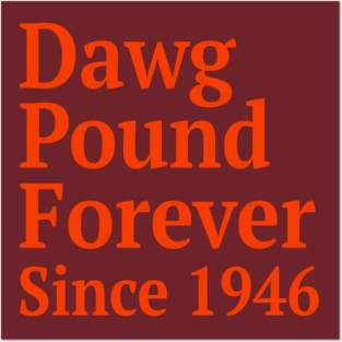 Dawg Pound Forever Cleveland Posters and Art