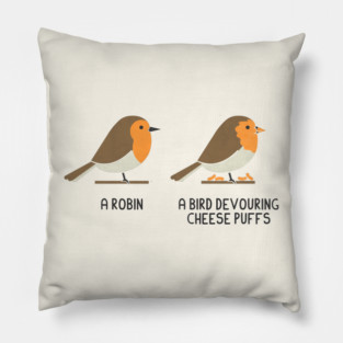 Know Your Birds - Robin Pillow