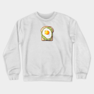 Fried Egg Avocado Toast Crewneck Sweatshirt