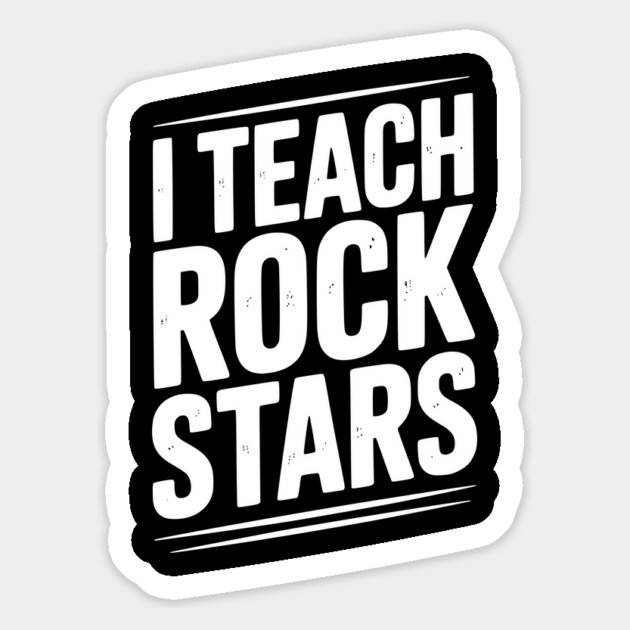 I Teach Rock Stars Magnet by Frank Ring