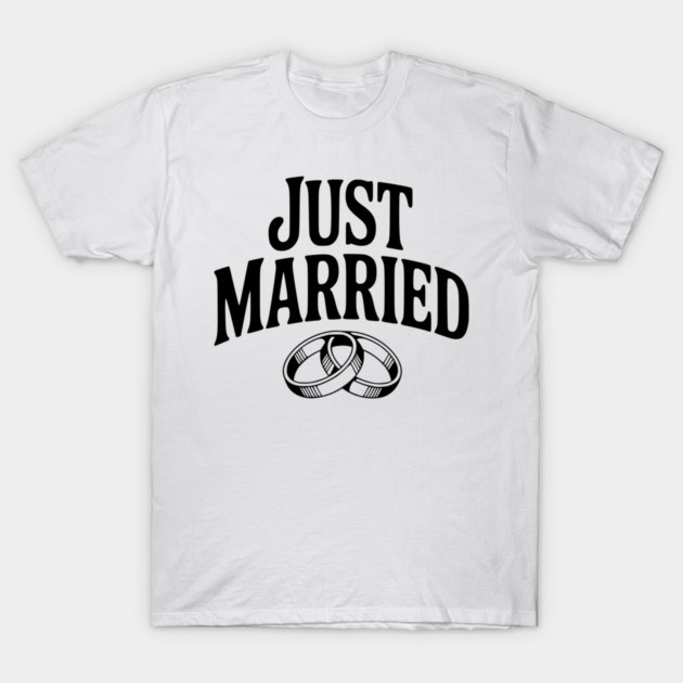 Just Married T-Shirt by Frank Ring