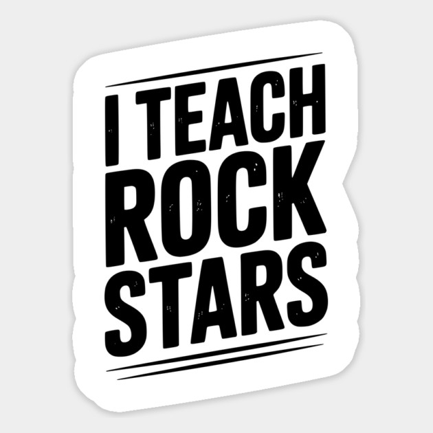 I Teach Rock Stars Magnet by Frank Ring