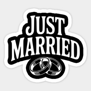 Just Married Sticker