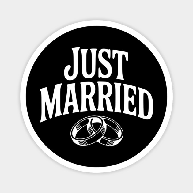 Just Married Magnet by Frank Ring