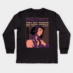 Cowboy Bebop - Faye Valentine Kids Long Sleeve T-Shirt