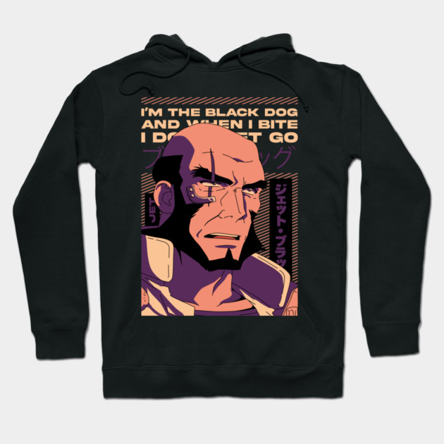 Cowboy Bebop - Jet Black Hoodie by Otaku Vibes