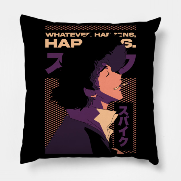 Spike - Cowboy Bebop Pillow by Otaku Vibes