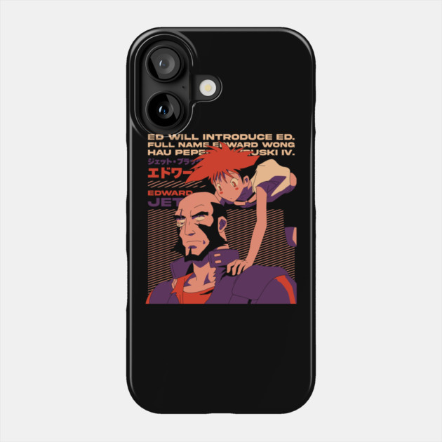 Jet Black And Edward - Cowboy Bebop Phone Case by Otaku Vibes