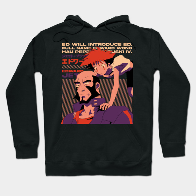 Jet Black And Edward - Cowboy Bebop Hoodie by Otaku Vibes