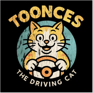 Vintage Toonces The Driving Cat Posters and Art