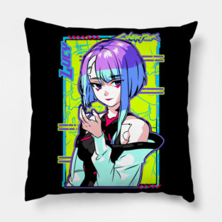 Lucy From Cyberpunk Edgerunners Pillow