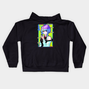 Lucy From Cyberpunk Edgerunners Kids Hoodie