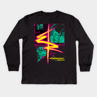Cyberpunk Edgerunners – Live Fast, Die Edgerunner Kids Long Sleeve T-Shirt