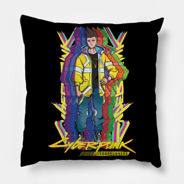 David - Cyberpunk Edgerunners Pillow by Otaku Vibes