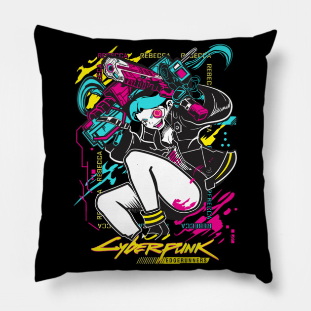 Rebecca - Cyberpunk Edgerunners Pillow by Otaku Vibes